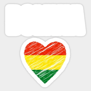 Bolivia flag, bolivian flag Sticker